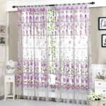 Plastic Shower Panel Voile Window Peony 1 Fabric Sheer Curtain Tulle Drape Home Decor Curtains 58 Inches Long - Image 9