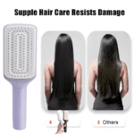 Self Cleaning Hair Comb Massage Air Cushion Comb Rotatable Anti-Static Hair Smoothing Brush Anti-Static Self Cleaning Hair Combs - Image 3