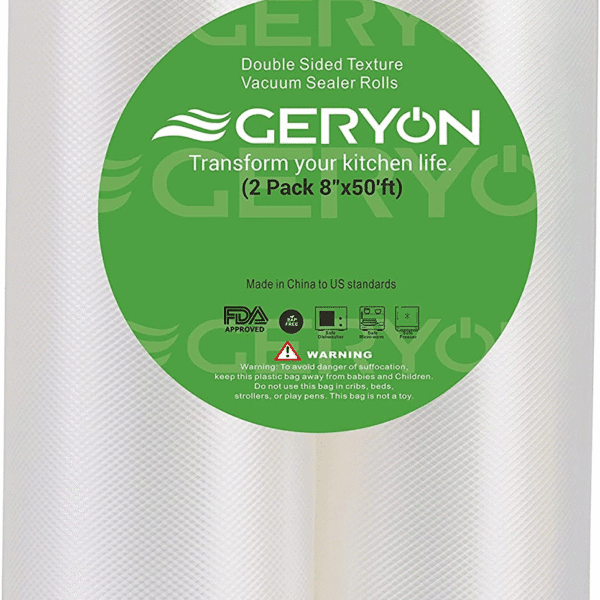 Vacuum Sealer Rolls, 2 Packs 8" X 50' Food Vacuum Sealer Bags Rolls Work with All Brand Food Sealer Machine