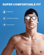 Adult Swim Goggles for Men & Women, Anti-Fog Lenses & Leakproof Seal for Lap Swimming, Open Water, Pool - Image 2