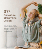 Shiatsu Cordless Neck and Shoulder Massager with Heat, Rechargeable & Hands-Free Design for Mom Dad - Image 5