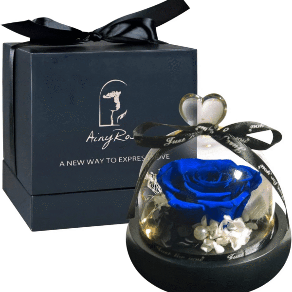 Artificial Preserved Blue Rose Valentine'S Day Bouquet