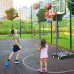 44" Portable Basketball Hoop System, 4.4-10 Ft Height Adjustable Basketball Goal System with Wheels and Shatterproof Backboard and Large Base for Adults Kids Outdoor Indoor Court - Image 8