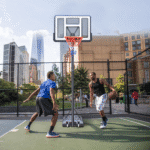44" Portable Basketball Hoop System, 4.4-10 Ft Height Adjustable Basketball Goal System with Wheels and Shatterproof Backboard and Large Base for Adults Kids Outdoor Indoor Court - Image 10