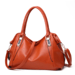 Casual Fashion Women Shoulder Bag Solid Color Soft Large Capacity Bag Crossbody Handbag - Image 9