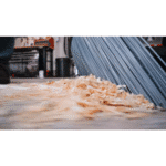 15 In. High Power Rough Surface Angle Broom with Steel Handle - Image 10