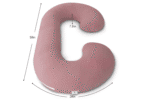 Cooling Pregnancy Pillow, Maternity Pillow with Soft Cotton Cover, C Shaped for Pregnant Sleeping (Cooling Cotton-Pink) - Image 8