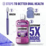 Total Care Anticavity Fluoride Mouthwash, 6 Benefits in 1 Oral Rinse Helps Kill 99% of Bad Breath Germs, Prevents Cavities, Strengthens Teeth, Fresh Mint, Twin Pack, 2 X 1 L - Image 5