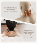 Shiatsu Cordless Neck and Shoulder Massager with Heat, Rechargeable & Hands-Free Design for Mom Dad - Image 2