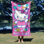 Sanrio Hello Kitty Vacay Kitty Microfiber Beach Towel - Image 3