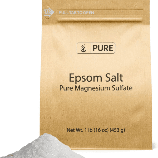 Epsom Salt (1 Lb) Pure Magnesium Sulfate, Soaking Solution