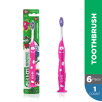 Monsterz Jr Kids’ Toothbrush, Soft Bristled Children’S Toothbrush with Su Countion Cup, for Ages 5+, 1 Count (Pack of 6) - Image 2