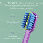 Professional Orthodontic Toothbrush Soft Bristle Interdental Brush Orthodontic Braces Brush for Adult Oral Hygiene Care Tool - Image 5