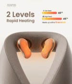 Shiatsu Cordless Neck and Shoulder Massager with Heat, Rechargeable & Hands-Free Design for Mom Dad - Image 9