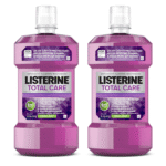 Total Care Anticavity Fluoride Mouthwash, 6 Benefits in 1 Oral Rinse Helps Kill 99% of Bad Breath Germs, Prevents Cavities, Strengthens Teeth, Fresh Mint, Twin Pack, 2 X 1 L
