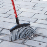 15 In. High Power Rough Surface Angle Broom with Steel Handle - Image 13