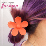 Flower Hair Claw Clips Flower Hair Clips 8PCS Cute Hair Clip Matte Hair Clips Big Claw Clip Strong Hold Jaw Daisy Clip Barrettes Large Hair Clamps Thin Thick Hair for Women Girls Gifts 8 Colors - Image 3