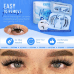 Magnetic Eyelashes with Applicator Magnetic Lashes Natural Look Reusable Manga Magnetic Eyelashes without Eyeliner Cat Eye False Eyelashes Magnetic Lashes with Clamp Kit No Glue Needed by - Image 3