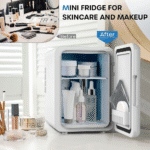 [US Direct] ECOWELL WRE100 Mini Fridge for Bedroom 4L/6 Can Skincare Fridge AC/DC Portable Compact Small Refrigerator for Office Dorm Car Desk for Skin Care Makeup Cosmetic - Image 3