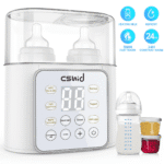 Baby Bottle Warmer, 12-In-1 Babies Fast Bottle Milk Warmer, Double Food Heater Defrost Bpa-Free with Twins, LCD Display, Timer & 24H Temperature Control for Breastmilk & Formula - Image 7