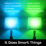 Prisma 800 60-Watt Equivalent A19 Dimmable Color and White Smart Wi-Fi LED Light Bulb No Hub Required (2-Pack) - Image 2