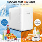 [US Direct] ECOWELL WRE100 Mini Fridge for Bedroom 4L/6 Can Skincare Fridge AC/DC Portable Compact Small Refrigerator for Office Dorm Car Desk for Skin Care Makeup Cosmetic - Image 4