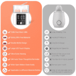 Baby Bottle Warmer, 12-In-1 Babies Fast Bottle Milk Warmer, Double Food Heater Defrost Bpa-Free with Twins, LCD Display, Timer & 24H Temperature Control for Breastmilk & Formula - Image 4