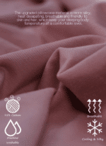 Cooling Pregnancy Pillow, Maternity Pillow with Soft Cotton Cover, C Shaped for Pregnant Sleeping (Cooling Cotton-Pink) - Image 2