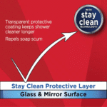 28 Oz. Glass Cleaner Spray for Shower and Mirror (3-Pack) - Image 3